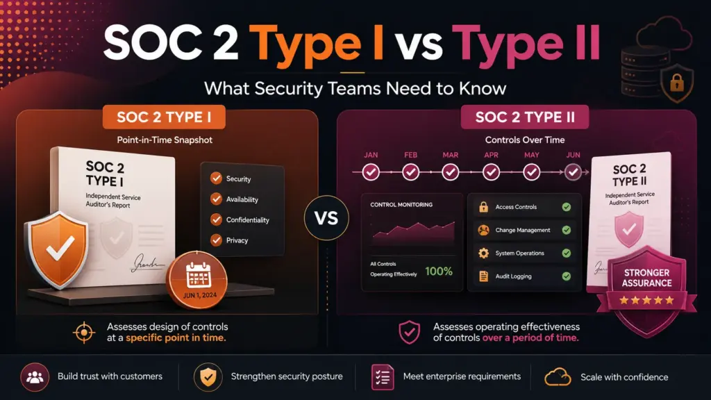 SOC 2 Type I vs Type II