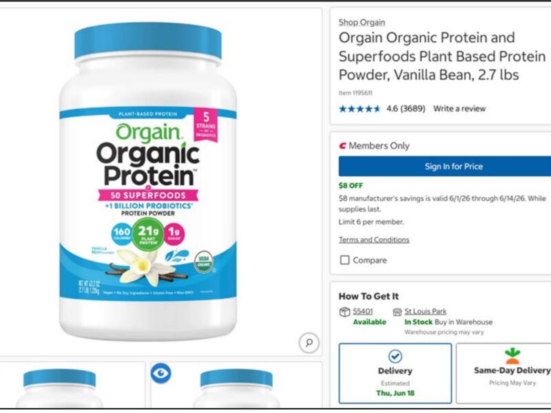 Costco accused of selling protein powder contaminated with lead, arsenic