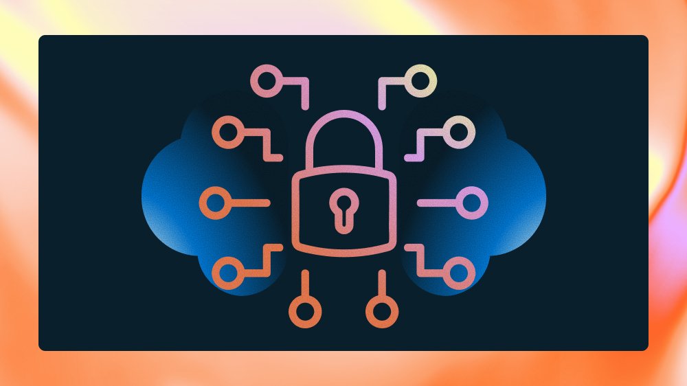 Graphic featuring a lock icon representing adversarial and abuse of AI